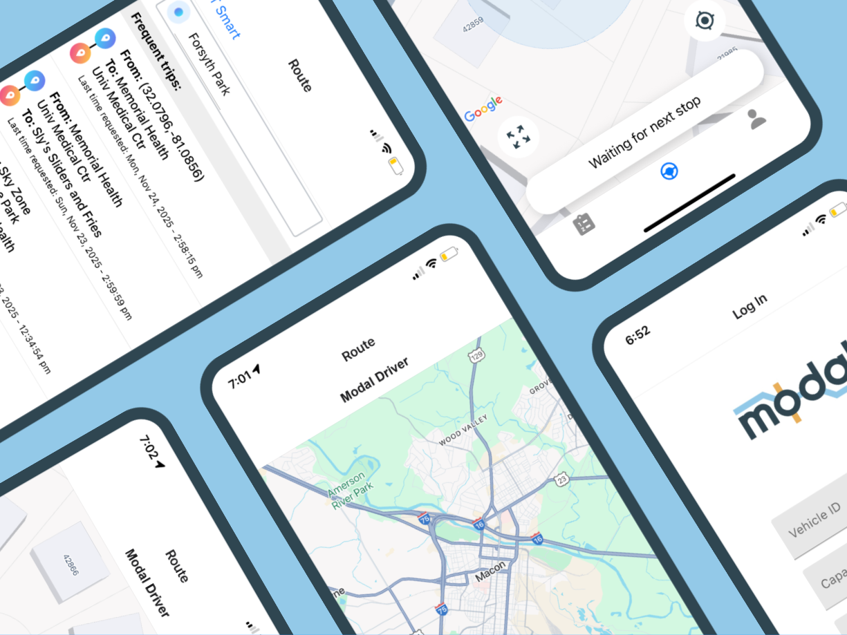 Modal Mobility App Mockup